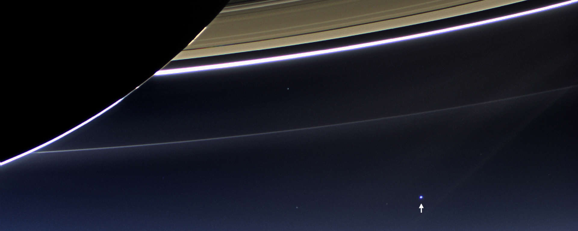 Earth as seen from Saturn